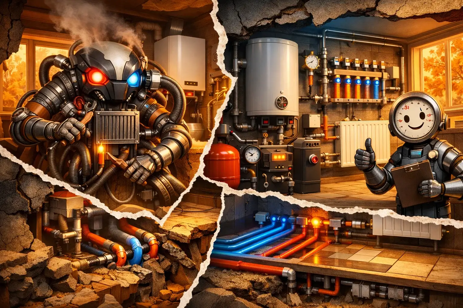 heat pump working heating system